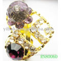 Alloy Fashion Ring ;Fashion Diamond Ring;Crystal Ring(RN80060)